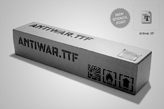 Antiwar.ttf Font menu b by More to Come